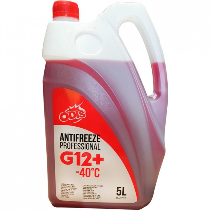 Антифриз ODIS G12+ Antifreeze Professional Red DS0707